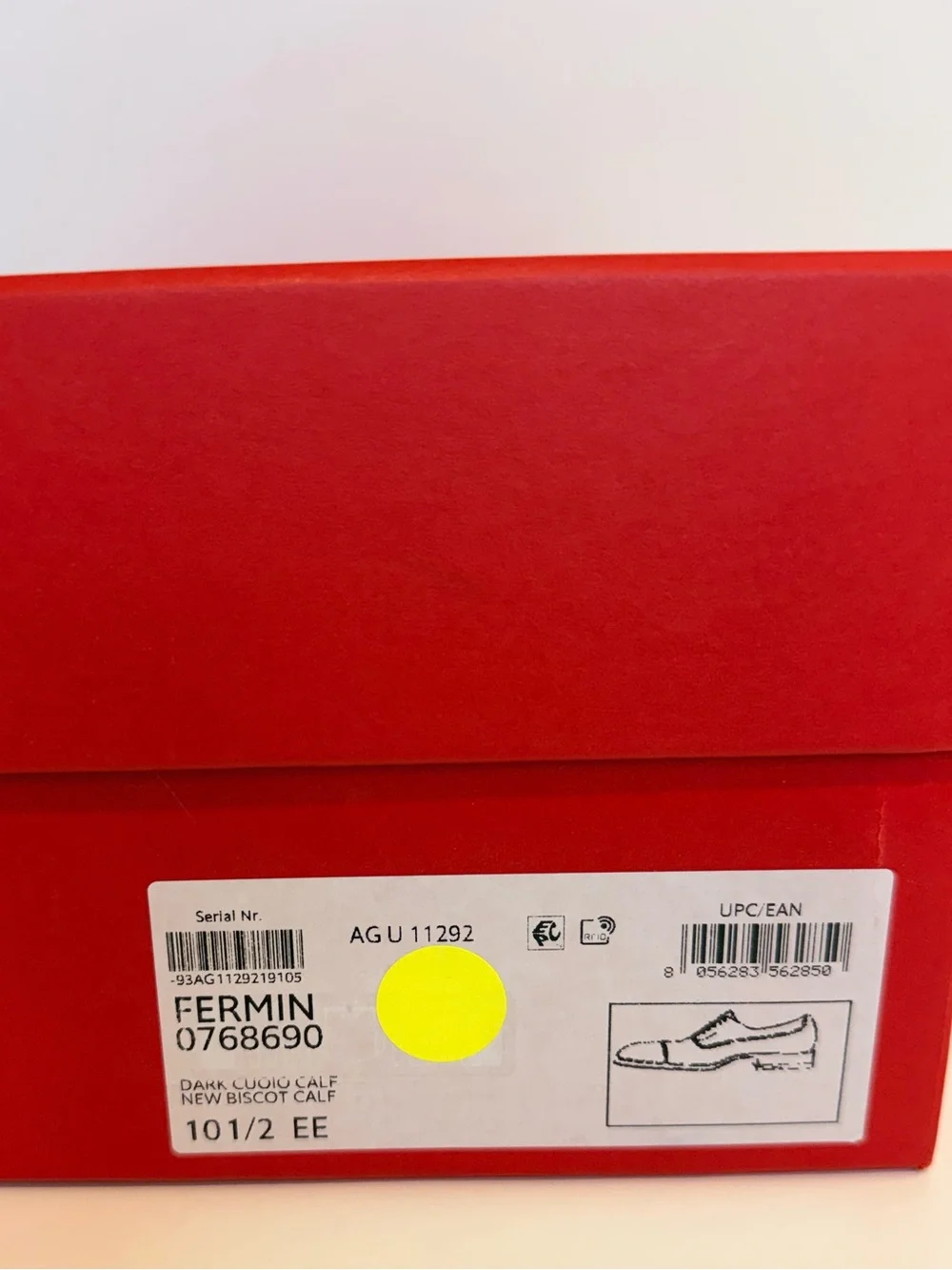 Ferragamo Men's Fermin‎ Leather Oxford Shoes Size 10.5 EE